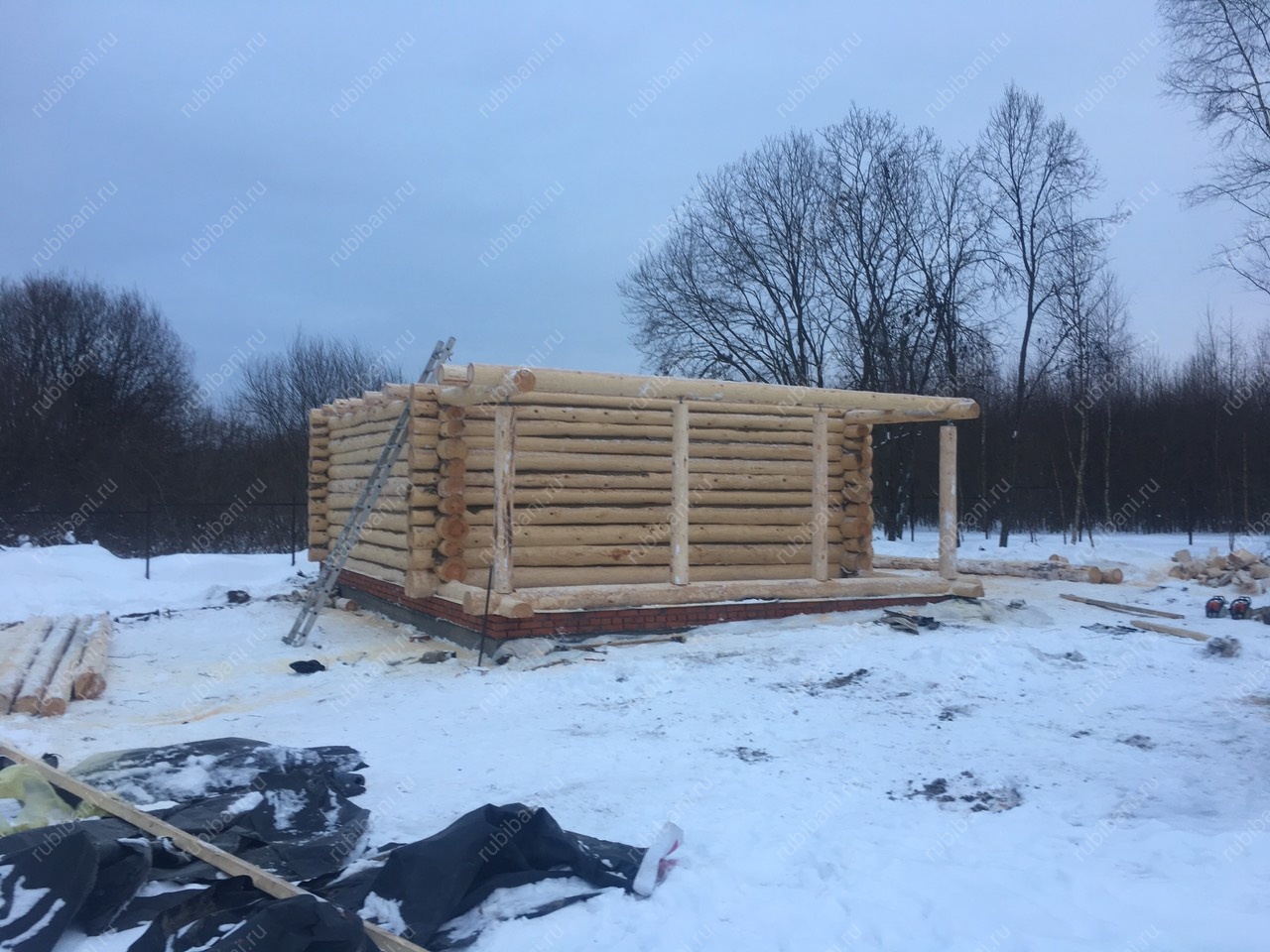 Баня из бревна, сруб в чашу — фото 8 Баня из бревна, сруб в чашу — фото 8