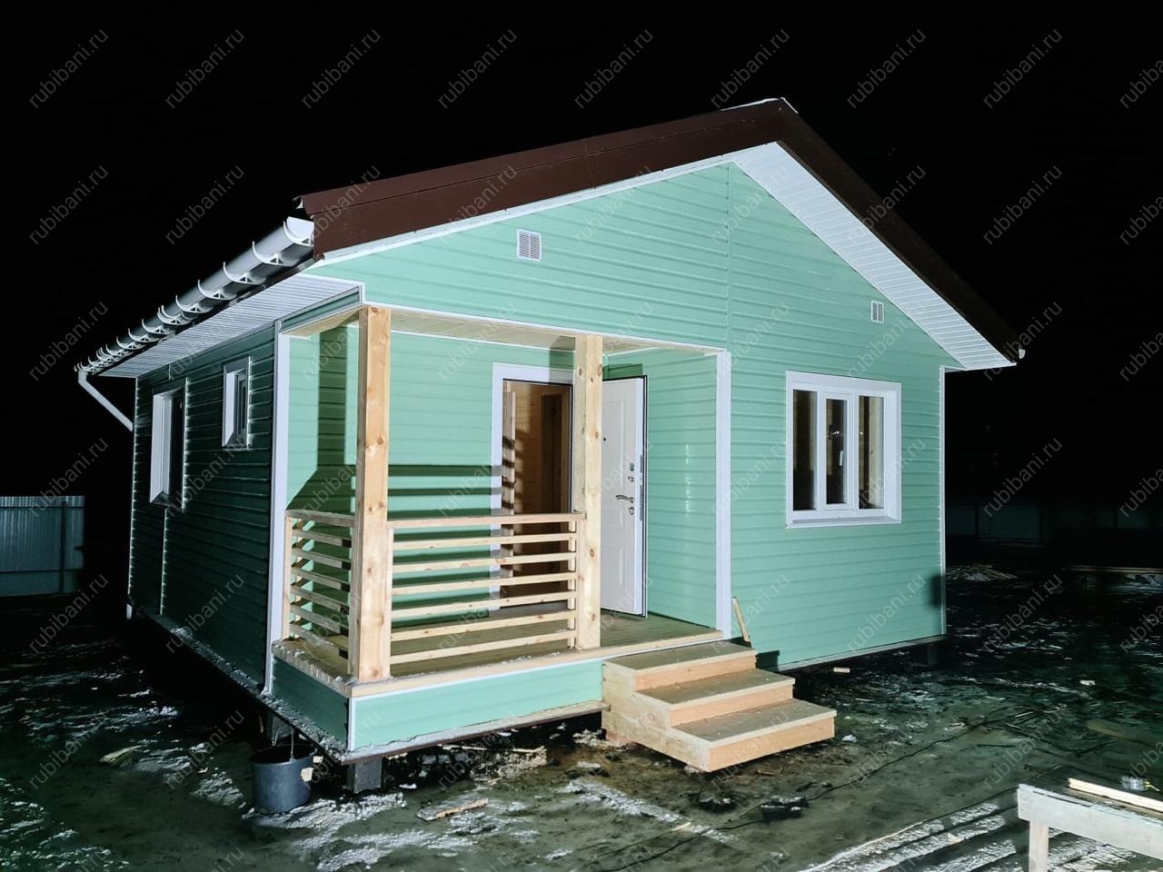 Баня из бруса 6х8 Проект Б-81 — фото 1 Баня из бруса 6х8 Проект Б-81 — фото 1