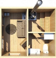 Баня 4×6 м, 24 м²