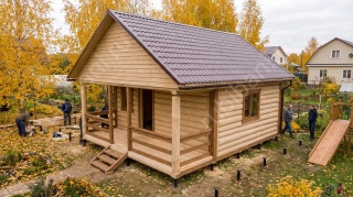 Баня 6 на 4 одноэтажная 36 м²