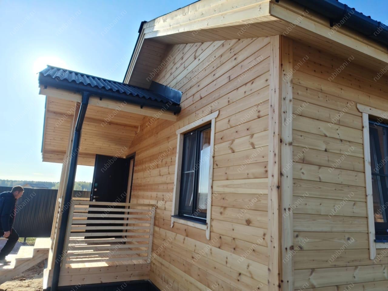 Баня под ключ  7х7 с крыльцом — фото 8 Баня под ключ  7х7 с крыльцом — фото 8