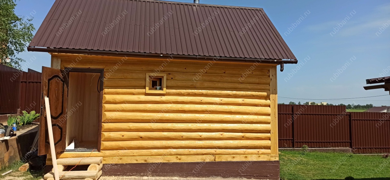 Баня в лапу 3 на 6 — фото 1 Баня в лапу 3 на 6 — фото 1