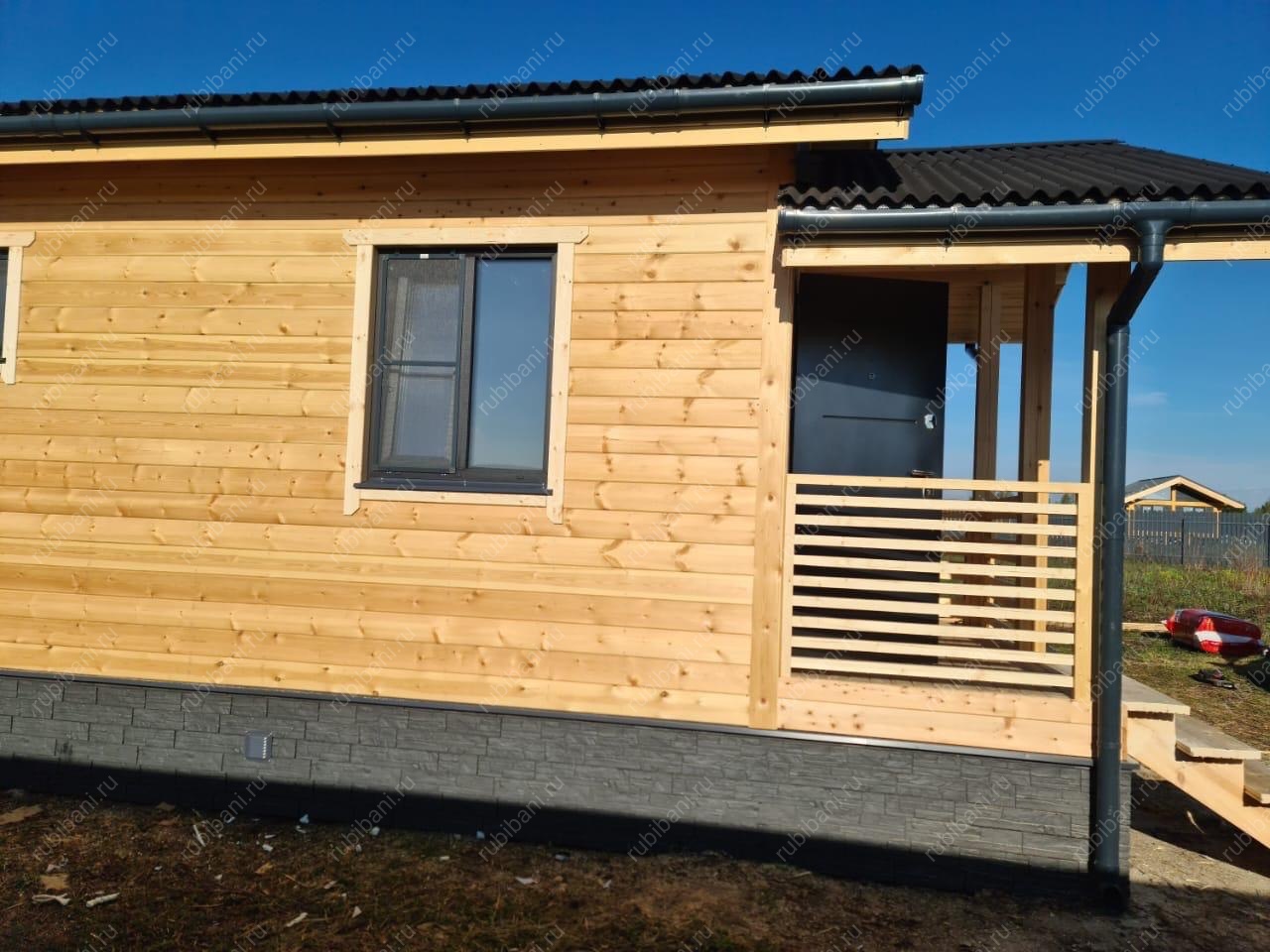 Баня под ключ  7х7 с крыльцом — фото 6 Баня под ключ  7х7 с крыльцом — фото 6