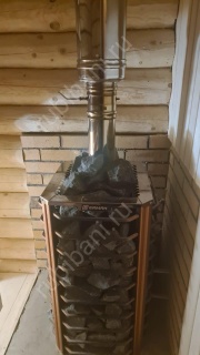 Баня 4×3 с террасой, 20 м²