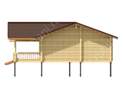 Баня из бревна 10×10 (ББ-51), 100 м²
