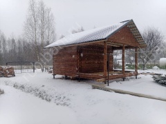 Баня с предбанником и террасой 36 м²