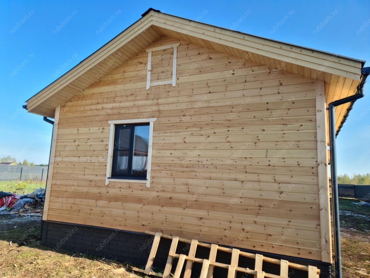 Баня под ключ  7х7 с крыльцом — фото 3 Баня под ключ  7х7 с крыльцом — фото 3