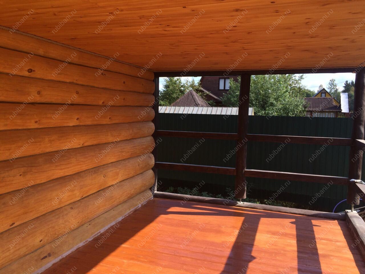 Баня из бревна 6 на 4 с мансардой — фото 4 Баня из бревна 6 на 4 с мансардой — фото 4