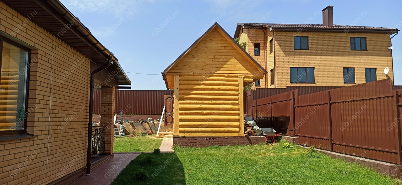 Баня в лапу 3 на 6 — фото 5 Баня в лапу 3 на 6 — фото 5