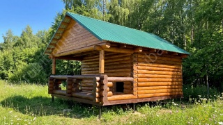 Баня 5×5 с террасой, 35 м²