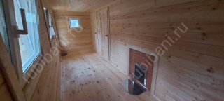 Баня из бруса 6 на 4 с туалетом (БН-22) 24 м²