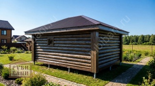 Баня 6 на 6 без террасы 36 м²