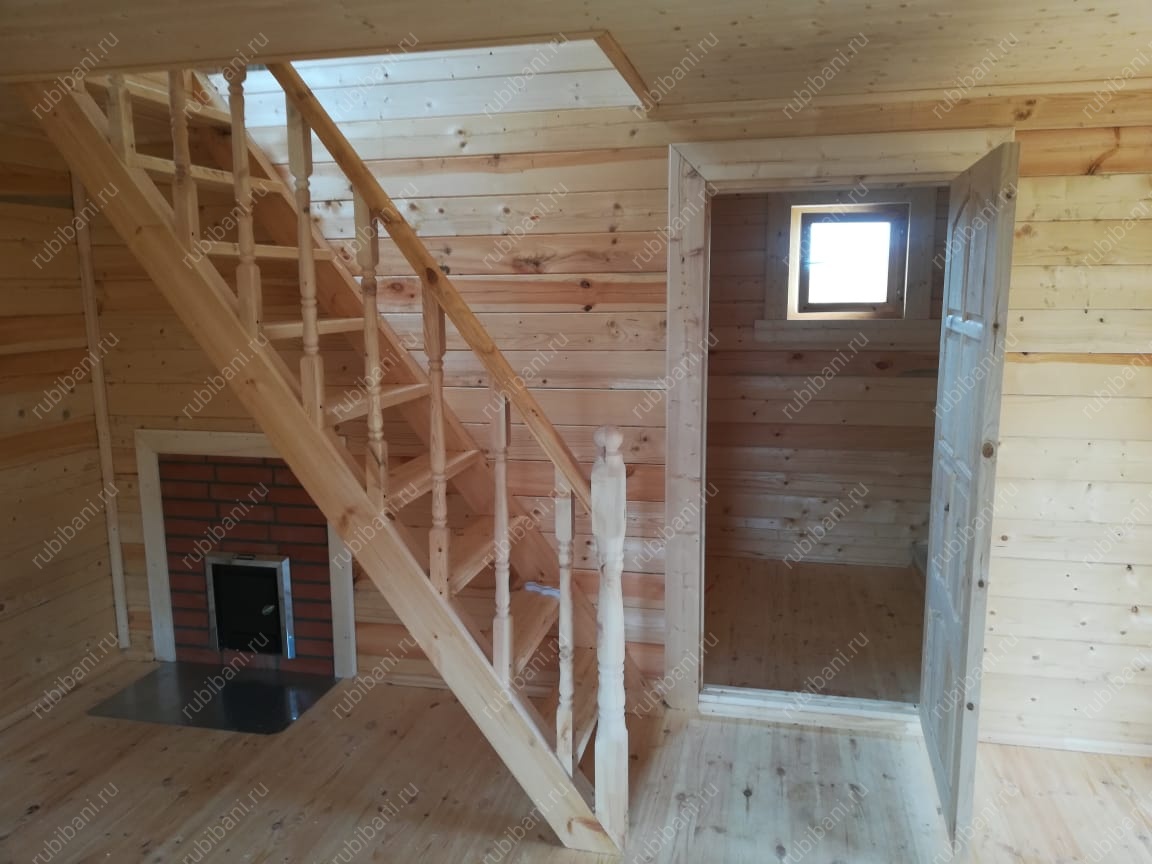 Брус 6 на 4 с террасой и мансардой — фото 3 Брус 6 на 4 с террасой и мансардой — фото 3