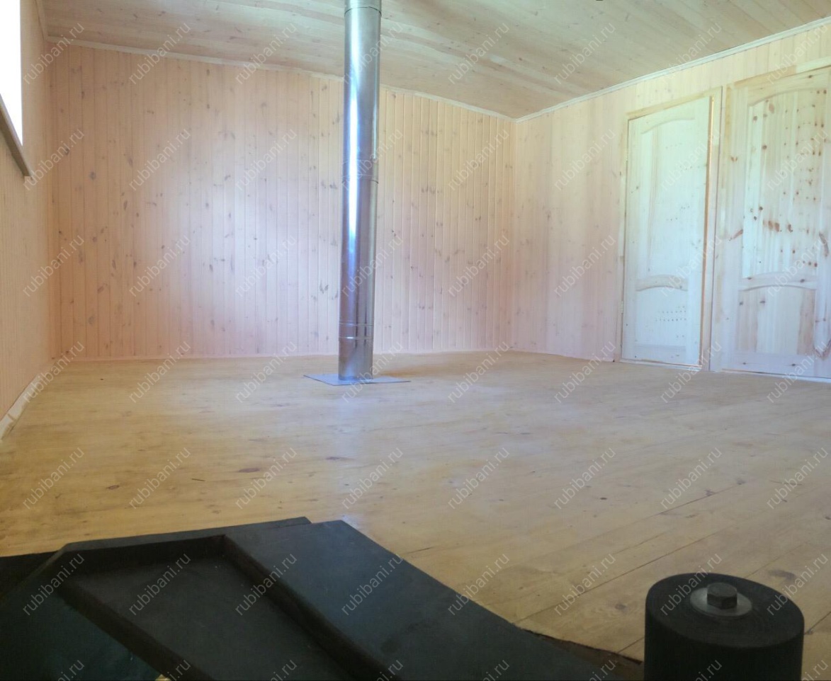 Баня из бревна 6 на 4 с мансардой — фото 6 Баня из бревна 6 на 4 с мансардой — фото 6