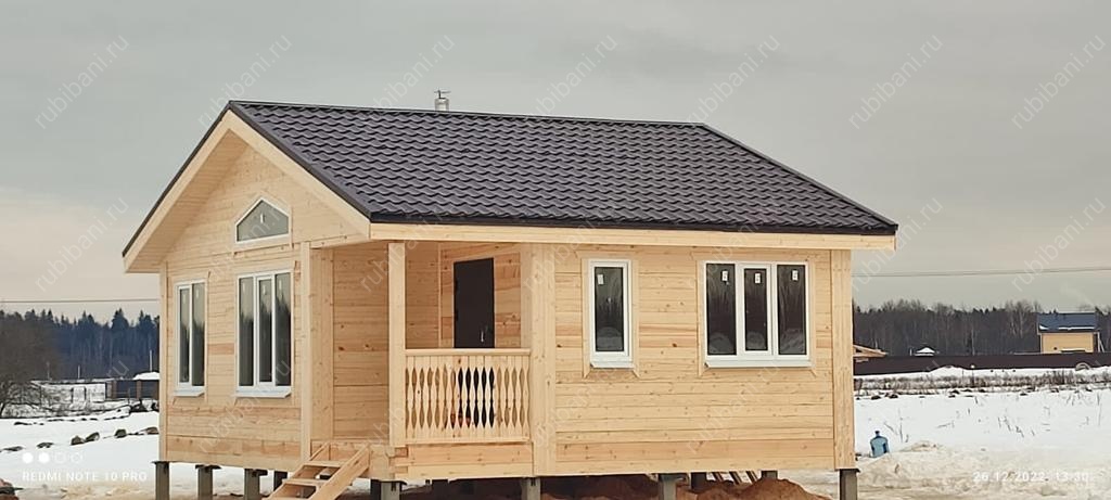 Баня из бруса под ключ с печкой — фото 2 Баня из бруса под ключ с печкой — фото 2