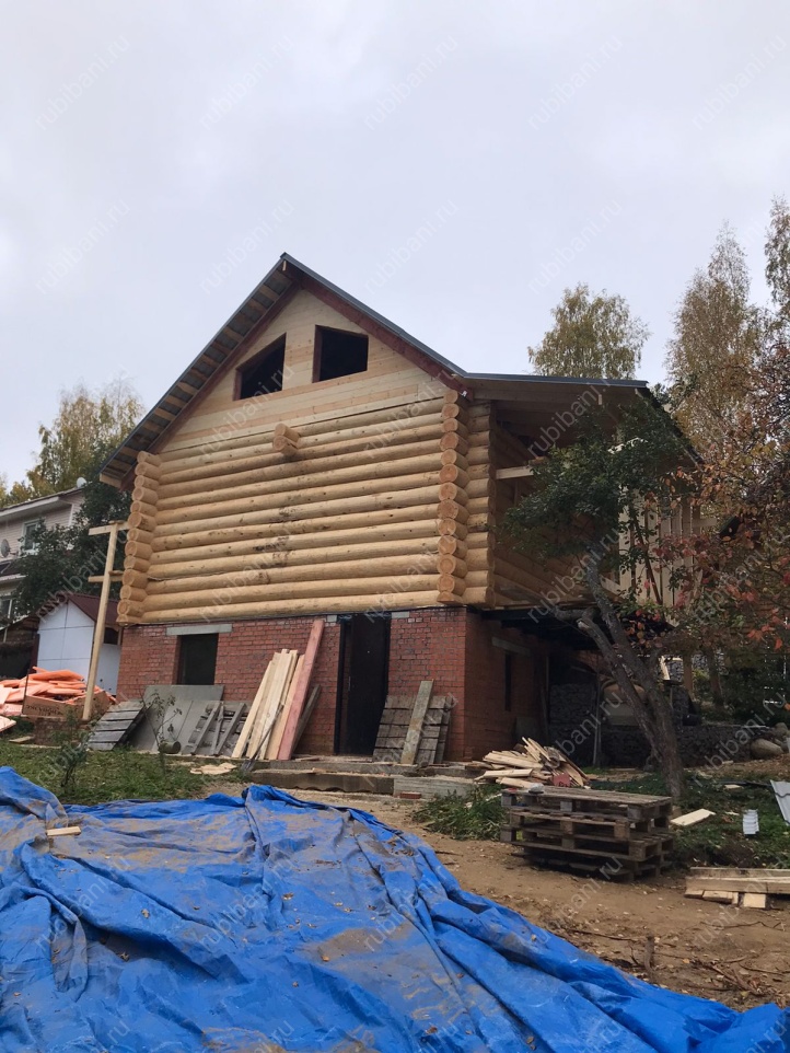 Дом, сруб в чашу под усадку — фото 1 Дом, сруб в чашу под усадку — фото 1