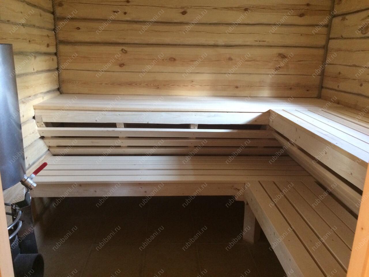 Баня из бревна 6 на 4 с мансардой — фото 8 Баня из бревна 6 на 4 с мансардой — фото 8