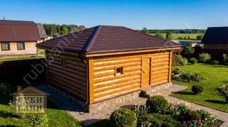 Баня 6 на 6 без террасы 36 м²