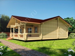 Баня из бревна 10×10 (ББ-51), 100 м²
